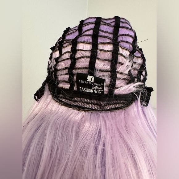 Sensationnel Balayage Violet Wig Ombré Purple Curled Wavy Lace Front Dark Roots - Picture 8 of 16